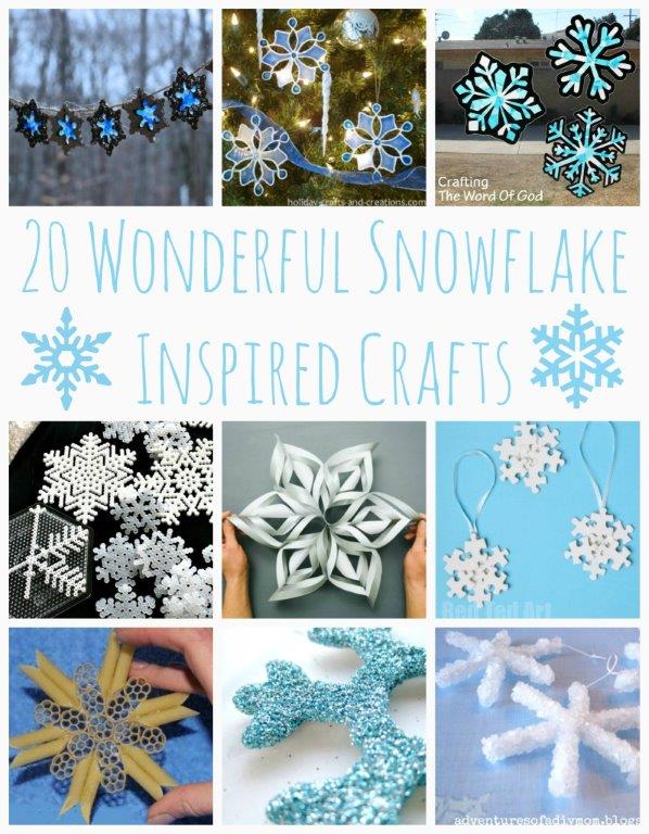 32 Snowflake Crafts Kids Will love to make this Winter - Red Ted Art